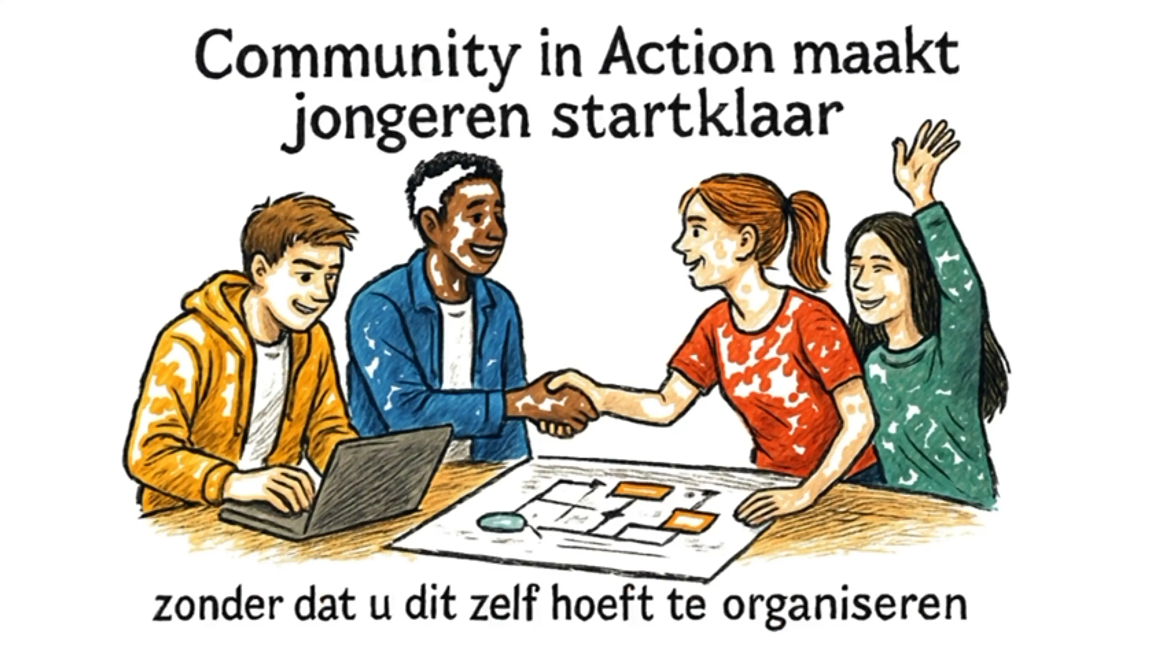 Leerlingen werken samen aan Community in Action